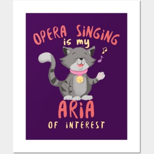 Funny Opera Singing pun, Aria of Interest Posters and Art